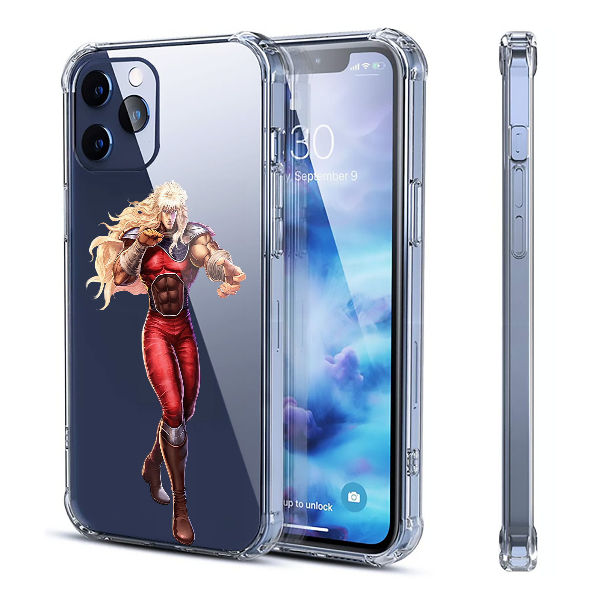 （画像用） 北斗の拳 Fist of the North Star 【iPhone 12シリーズ対応】透明スマホケース（クリアソフトケース）